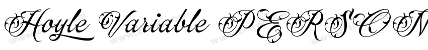 Hoyle Variable PERSONAL USE字体转换
